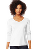 Hanes Women's Long-Sleeve V-Neck T-Shirt O9142