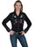 Scully Women's Poly/Rayon Skull & Roses Long Sleeve Western Blouse PL-771