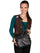 Scully Leather Handbag Womens Black Tassel Crossbody Bag B86