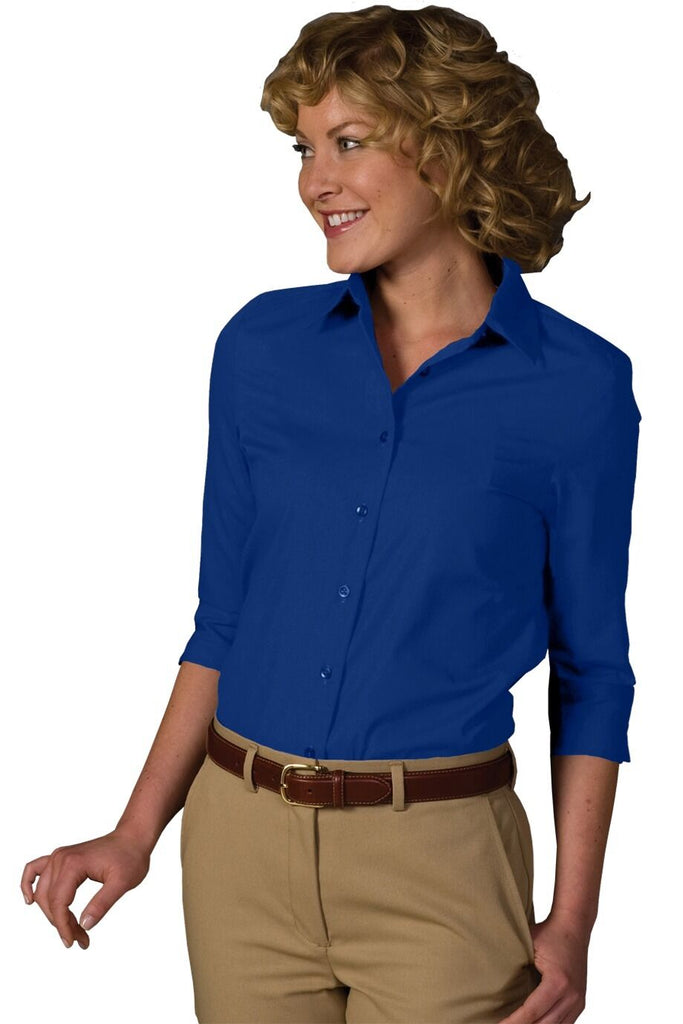 Poplin 3/4 Sleeve Blouse 5037