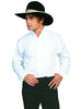Scully Men's Wahmaker Inset Bib Gamblers Shirt 100% Cotton Poplin L/S 579250