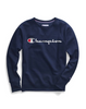 Champion Women's Powerblend® Fleece Boyfriend Crew, Script Logoc GF567 Y07418