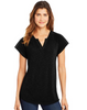 Hanes Women's Peasant Henley Top O9355