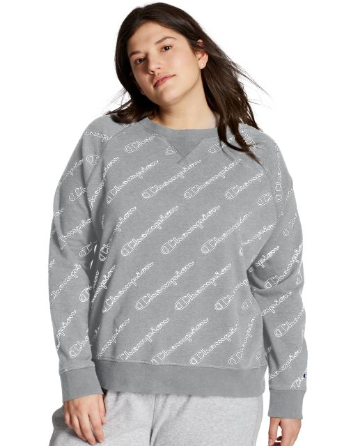 Women's Plus Heritage French Terry Print Crew