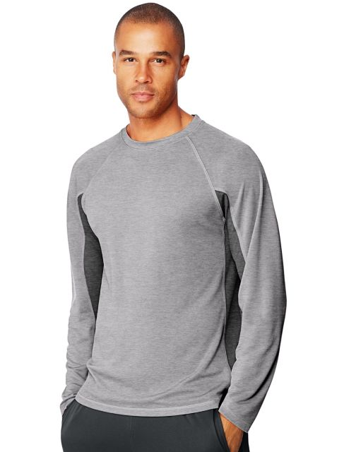 Hanes Sport™ X-Temp® Men's Performance Long-Sleeve Training T-Shirt O5A07