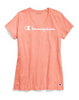 Champion Women's Jersey V-Neck Tee, White Logo W5006G Y07588