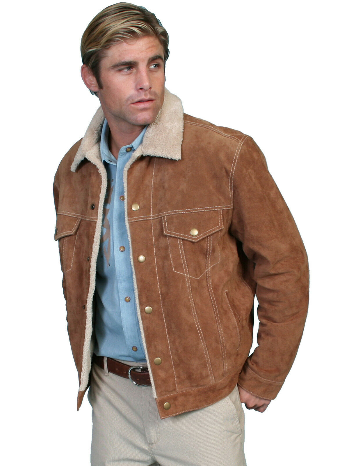 Scully Men's Boar Suede Jean Jacket 113
