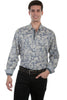 Scully Men's 100% Cotton Paisley Long Sleeve Western Shirt PS-217