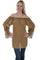 Scully Women's Elegant Crochet Long Sleeve Blouse HC452