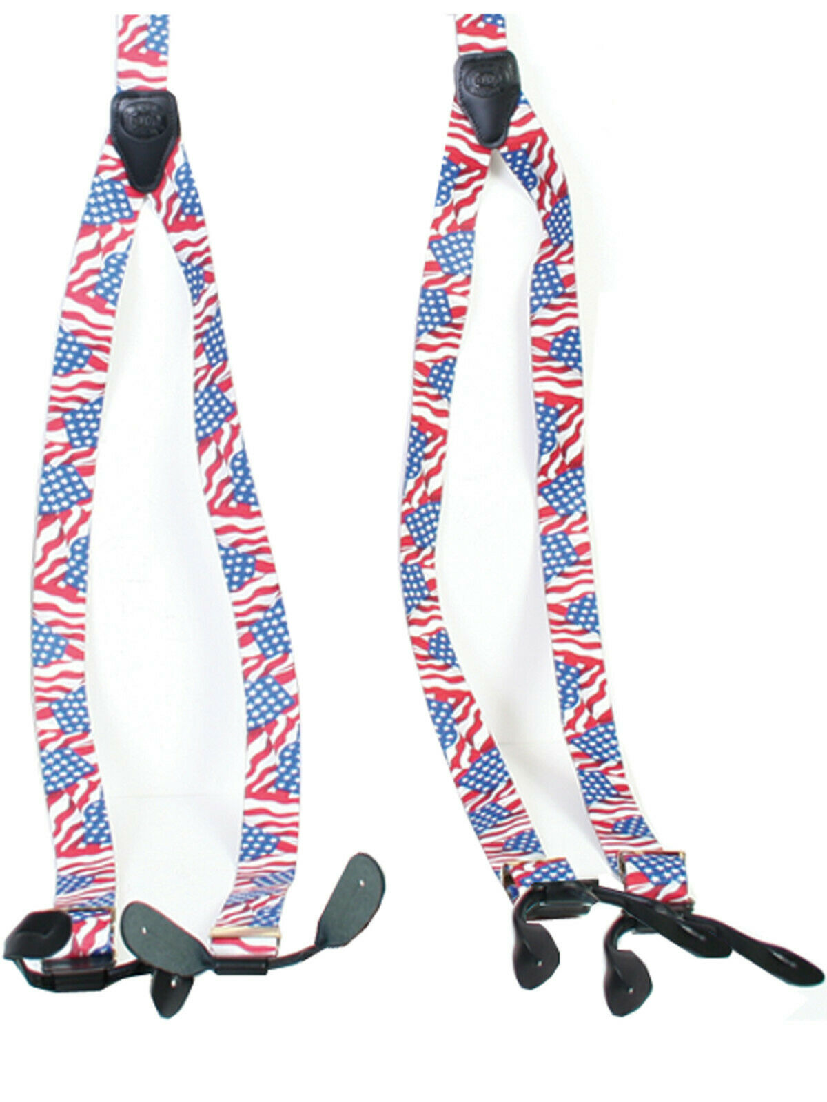 Scully Rangewear Women's Red White & Blue Elastic USA Flag Suspenders RW525OG