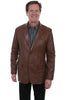 Men's Scully Lambskin Blazer with Caiman Inlays 953