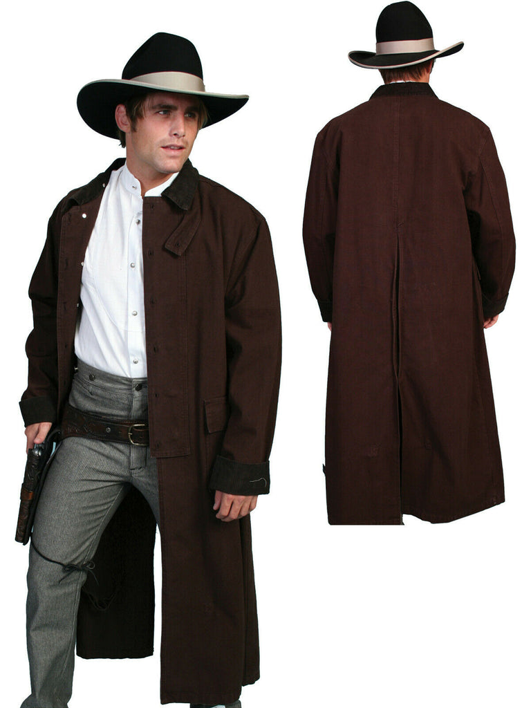 Scully RangeWear Men's 100% Cotton Long Overcoat Duster Coat RW107