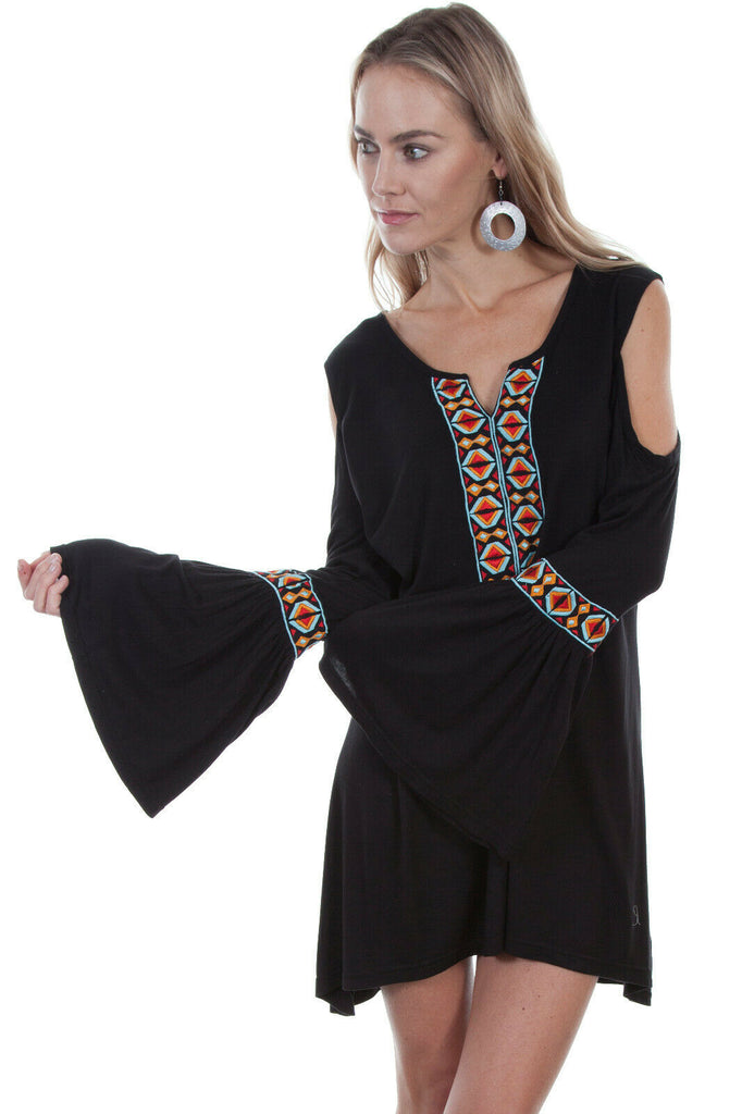 Scully Womens Viscose Aztec Long Sleeve Tunic HC382