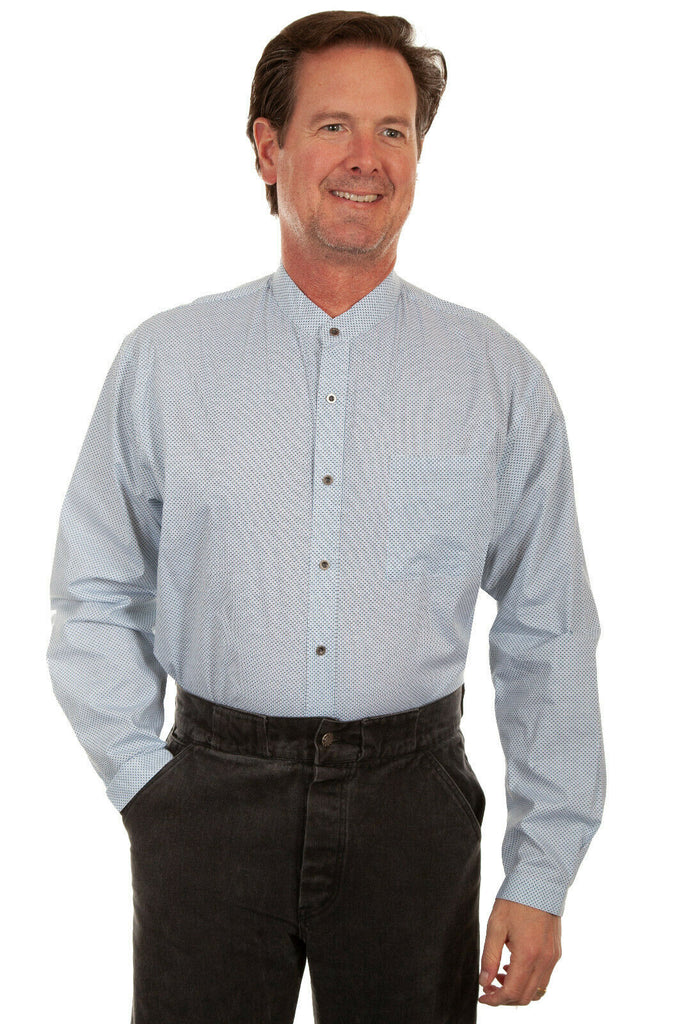 Scully Men's Cotton Print Shirt 3X-4X RW303X