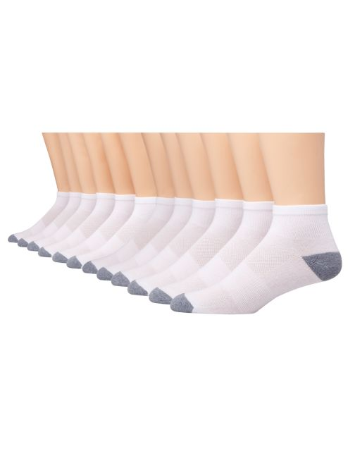 Hanes Men's FreshIQ™ X-Temp® Ankle Socks 12-Pack LTAC16
