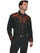 Scully Men's Western Shirt Poly Blend Floral Tooled Stitch Long Sleeve P-634