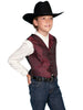 Scully Rangewear Boys Polyester Paisley Dress Vest RW093K