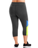 Just My Size Active Blocked Capris OJ364
