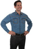 Scully Men's Long Sleeve Denim Western Shirt PS-236