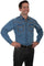 Scully Men's Long Sleeve Denim Western Shirt PS-236