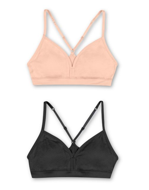 Hanes Girls' ComfortFlex Fit® Pullover Bra w/Adjustable Racerback Straps MHH198