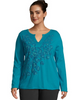 JMS Split Neck Long Sleeve Graphic Tee OJ935