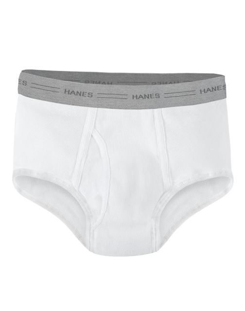 Hanes Boys' TAGLESS® White Briefs 7-Pack (Includes 1 Free Bonus Brief) B252P7