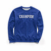 Champion Men's Powerblend® Fleece Crew, Mesh-Effect Logo GF88H Y07420