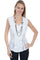 Cantina by Scully Sleeveless Lace Panel Top PSL-197
