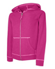 Hanes Girls' Slub Jersey Full-Zip Hoodie K208