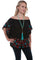 Scully Womens Vibrant Floral Short Sleeve Blouse HC457