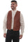 Scully Wahmaker Men's Leather Classic Big 3X-4X Duck Back Vest 535044X