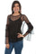 Scully Women's Black 2 Pc Swiss Dot Long Sleeve Tunic HC512