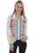 Scully Women's Viscose Bold Floral Long Sleeve Blouse HC418