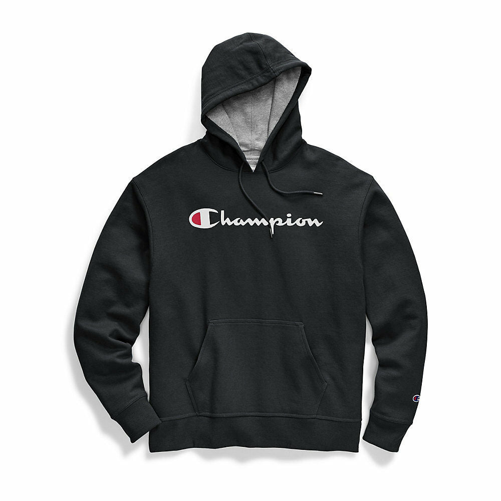 Champion Men's Powerblend® Pullover Hoodie, Script Logo GF89H Y06794