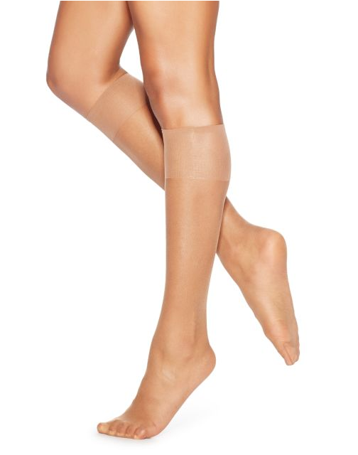 Hanes Silk Reflections Silky Sheer Knee Highs 2-Pack 725