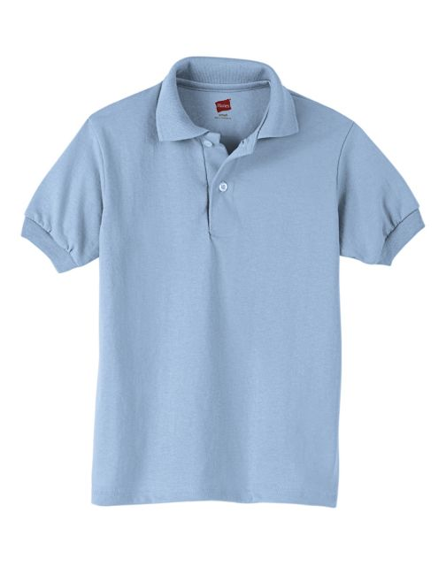 Hanes Kids' Cotton-Blend EcoSmart® Jersey Polo 054Y