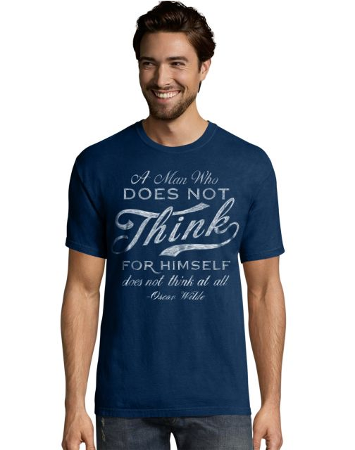 Hanes Men's Oscar Wilde Graphic Tee GT49 Y07536