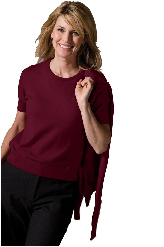 Women's Corporate Performance Cardigan Twin Set Jewel Neck Sweater 038