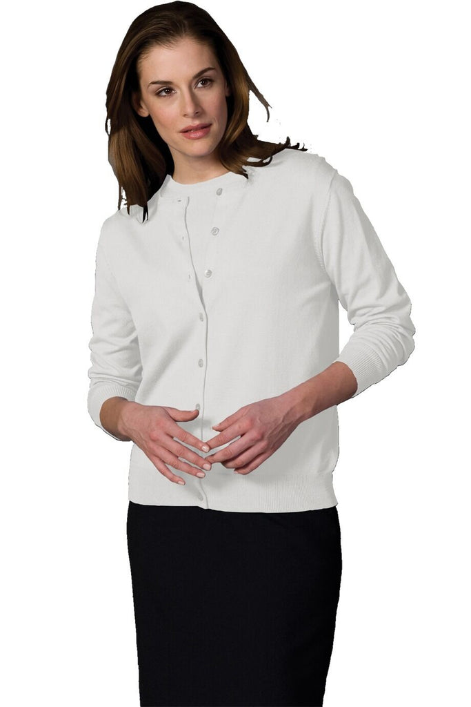 Women's Corporate Performance Cardigan Twin Set Jewel Neck Sweater 038