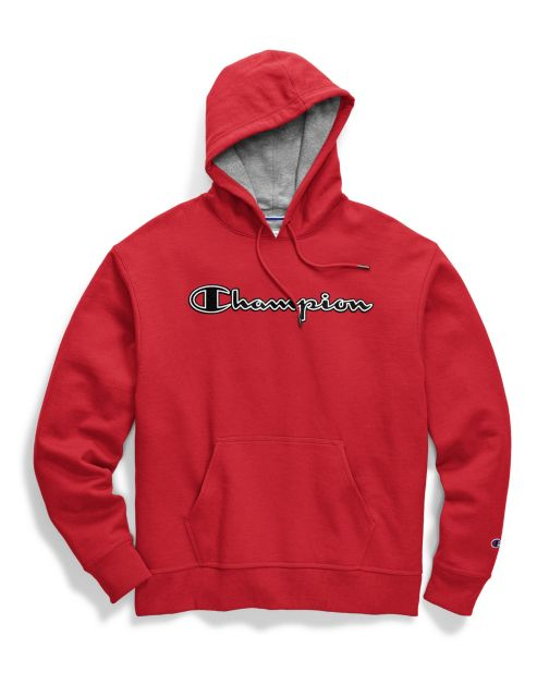 Champion Men's Powerblend® Fleece Pullover Hoodie, Chainstitch Logo GF89H Y07974