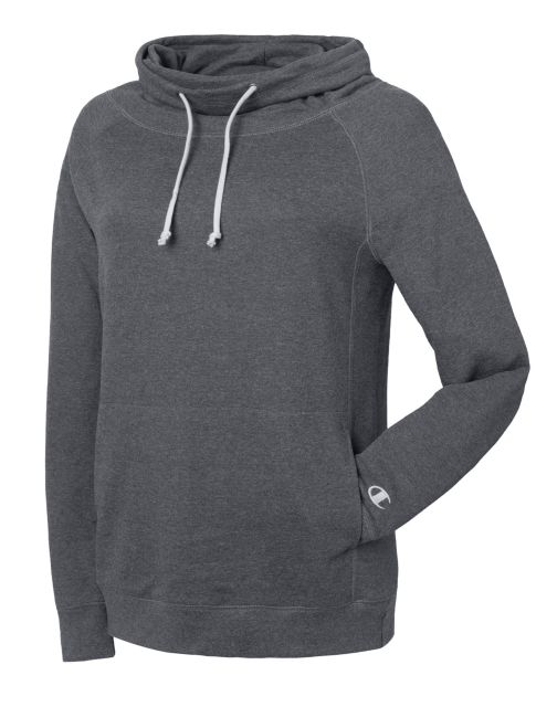 Champion Women's Plus French Terry Funnel Neck Top QW1238