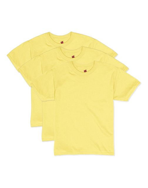 Hanes Boys' EcoSmart Short Sleeve Tee Value Pack (3-pack) O53703