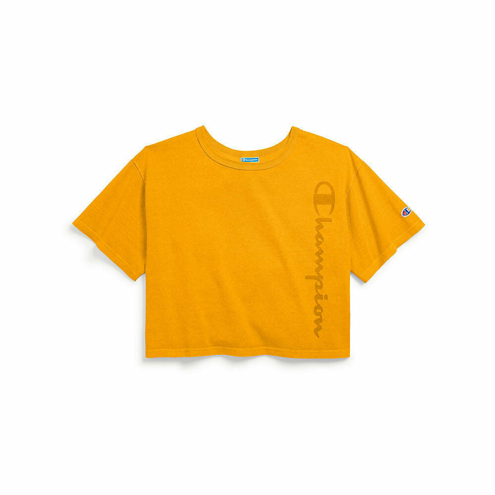 Champion Life&reg; Women's Garment Dyed Cropped Tee, Cl