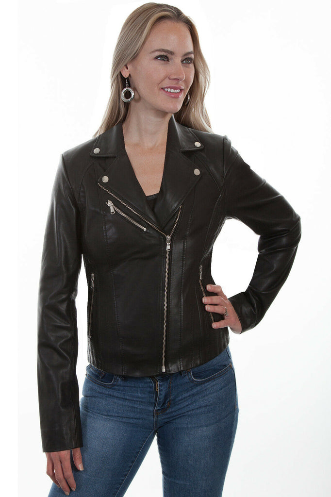 Scully Women's Lambskin Motorcycle Jacket L1001