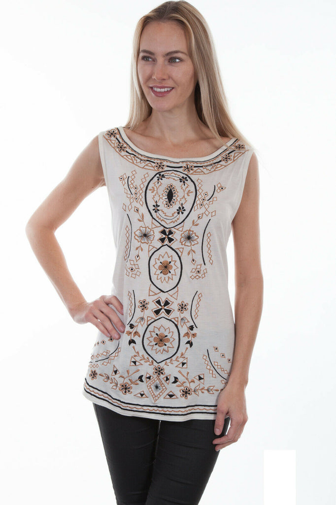 Scully Women's Floral Geometric Tank Top HC454
