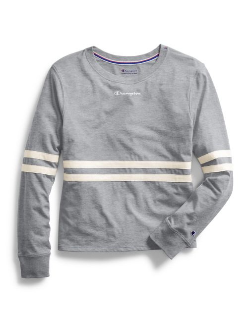 Champion Women's Heritage Long-Sleeve Tee, Script Logo W4372 550244