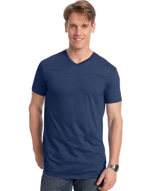 Hanes Men's Nano-T V-Neck T-Shirt 498V