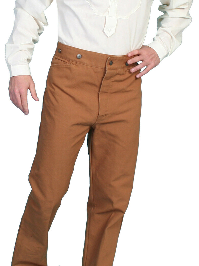 Scully Men's Wahmaker Button Fly Saddle Pants 100% Cotton 564552