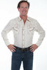 Scully Men's Poly/Rayon Roses & Horseshoes Long Sleve Western Shirt P-883